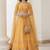 yellow heavy silk sequins Embroiedery & Real Mirror wedding lehenga