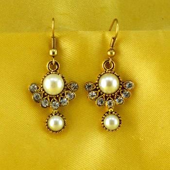 Stone Moti Meenakari Beads Bali Earing 1