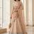 light peach heavy silk sequins Embroiedery & Real Mirror wedding lehenga