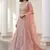 baby pink heavy silk sequins Embroiedery & Real Mirror wedding lehenga