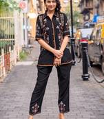Embroidered Shirt With Trousers
