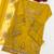 Yellow pv cotton with heavy embroidered viscose multi thread work unstitched suit