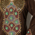 Brown Embroidered Designer Kaftan with Multicolor Handwork