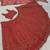 lavishing red thread embroidered satin lehenga set choli with dupatta