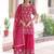 Pink Georgette Sequins Embroidered Festive Wear Sharara Suit