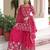 Pink Georgette Sequins Embroidered Festive Wear Sharara Suit