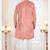 pink jacquard plain sherwani and trouser