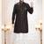black silk embroidered sherwani and trouser