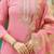 Pink  Cotton Blend Embroidery Straight Kurta with Pant And Dupatta Set