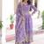 purple silk embroidered anarkali suit