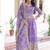 purple silk embroidered anarkali suit