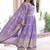 purple silk embroidered anarkali suit