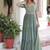 sea green faux blooming sequins multithread beads embroidered gown