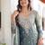 Grey Sequins Embroidered Organza Festive Wear Sharara Suit
