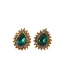 Multi stone stud brass tops/stone-studded earrings / women – party wear/ festive jewelry/sku-ear757