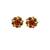 Multi stone stud brass tops/stone-studded earrings / women – party wear/ festive jewelry/sku-ear758