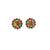 Multi stone stud brass tops/stone-studded earrings / women – party wear/ festive jewelry/sku-ear751