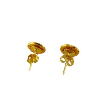 Multi stone stud brass tops/stone-studded earrings / women     party wear/ festive jewelry/sku-ear750 4