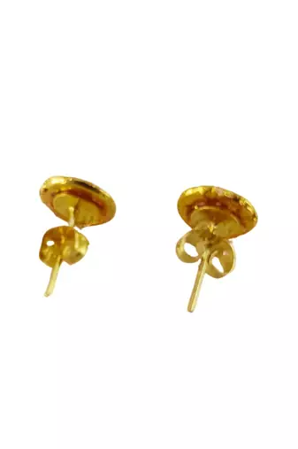 Multi stone stud brass tops/stone-studded earrings / women     party wear/ festive jewelry/sku-ear750