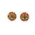 Multi stone stud brass tops/stone-studded earrings / women – party wear/ festive jewelry/sku-ear753