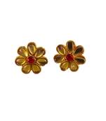 Multi stone stud brass tops/stone-studded earrings / women – party wear/ festive jewelry/sku-ear748