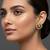 Multi stone stud brass tops/stone-studded earrings / women – party wear/ festive jewelry/sku-ear747