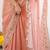 Frandy siffon fabric with embroidery sinqunce Saree With Blouse Set