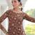 Coffee Sequins Embroidered Organza Salwar Kameez