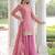 Pink Sequins Embroidered Organza Festive Kameez