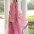 Pink Sequins Embroidered Organza Festive Kameez