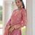 Pink Sequins Embroidered Organza Festive Kameez
