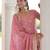 Pink Sequins Embroidered Organza Festive Kameez