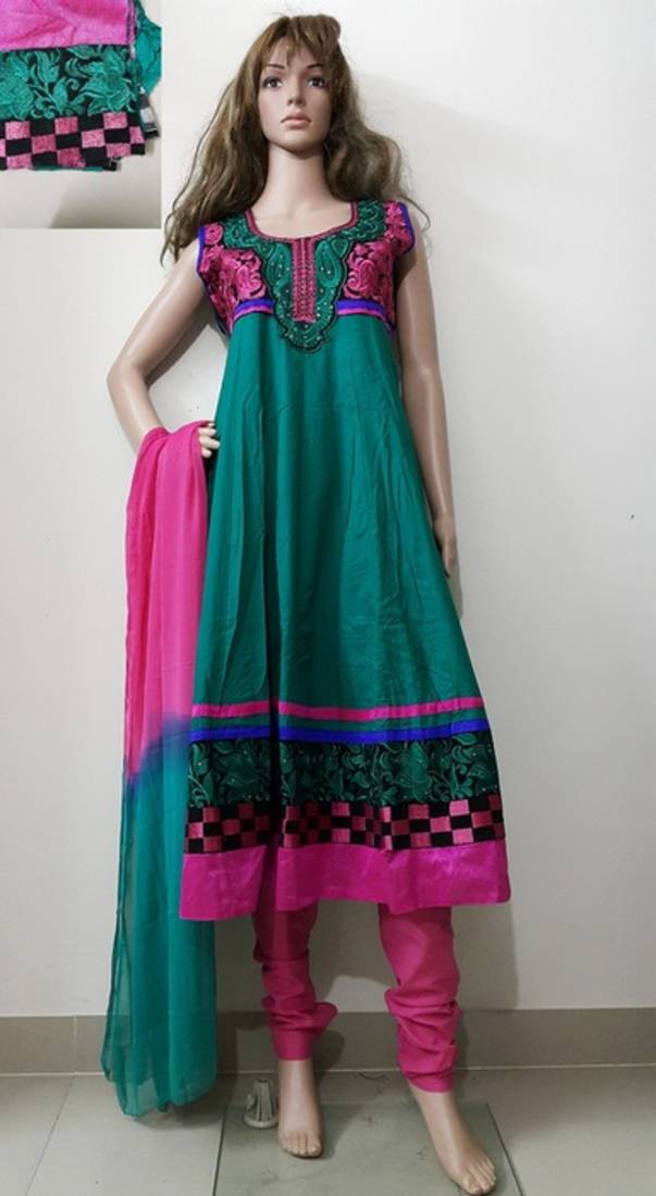 Green cotton salwar with dupatta