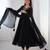 Faux georgette embroidery work black readymade salwar suit