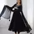 Faux georgette embroidery work black readymade salwar suit