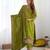 Premium heavy chinon silk embroidery and sequence work lemon readymade salwar suit
