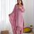 Premium heavy chinon silk embroidery and sequence work pink readymade salwar suit