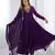 Faux georgette embroidery work purple readymade salwar suit