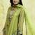 Trendy faux georgette embroidery and sequence work olive green readymade salwar suit
