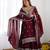 Heavy chinon silk embroidery and sequence work maroon  readymade salwar suit