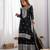 Heavy chinon silk embroidery and sequence work black  readymade salwar suit