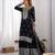 Heavy chinon silk embroidery and sequence work black  readymade salwar suit