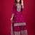 Heavy chinon silk embroidery and sequence work rani pink  readymade salwar suit
