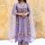 Trendy faux georgette embroidery and sequence work lavender readymade salwar suit