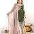Heavy fuax  georgette embroidery and sequence work green readymade salwar suit