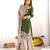 Heavy fuax  georgette embroidery and sequence work green readymade salwar suit