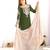 Heavy fuax  georgette embroidery and sequence work green readymade salwar suit