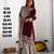 Heavy fuax  georgette embroidery and sequence work maroon readymade salwar suit