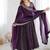 Trendy  silk embroidery and sequence work purple readymade salwar suit