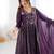 Trendy  silk embroidery and sequence work purple readymade salwar suit